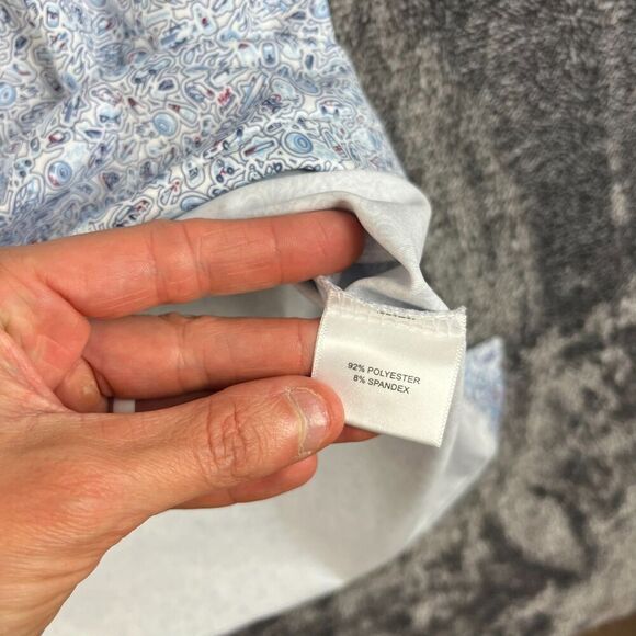 Peter Millar Summer Comfort Car Racing AOP Print Golf Polo Men's XL Performance - Picture 4 of 10